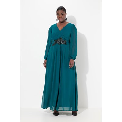 Robe de soirée avec ceinture brodée ULLA POPKEN