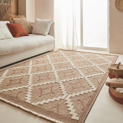 Tapis intérieur extérieur à motif géométrique TULUM NAZAR RUGS