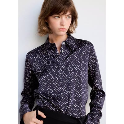 Chemise satinée pois MANGO