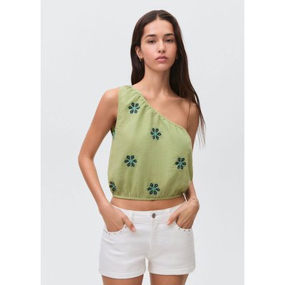 Top asymétrique brodé MANGO TEEN