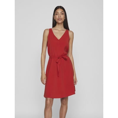 Robe Droite Rouge Sans Manches La Redoute - Taille 48 - Coton - Occasion Très Bon état