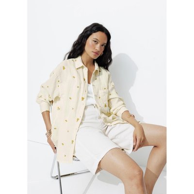 Chemise brodée gaze de coton PROMOD
