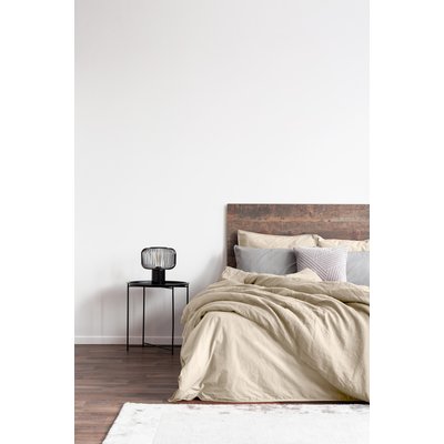 Parure housse de couette imprimée lin et coton lave unie, Lynn C DESIGN HOME TEXTILE