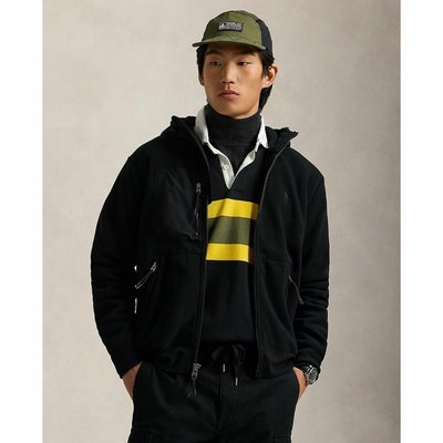Sweat à capuche zippé en piqué POLO RALPH LAUREN