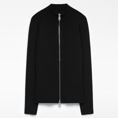 Veste zippée en maille côtelée ADOLFO DOMINGUEZ