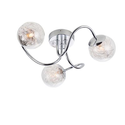 Auria 3 Light Semi Flush Ceiling Light SO'HOME