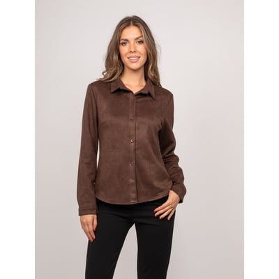 Chemise Ajustée Suédine Ologane DONA LISA