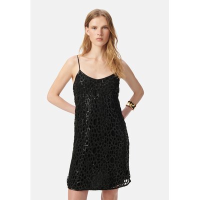 Robe courte dentelle brodée sequins IKKS
