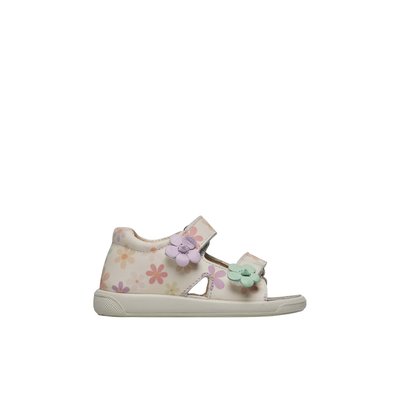 Sandales en cuir avec fleurs appliquées AUGUST 2 NATURINO