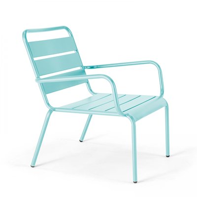 Fauteuil de jardin bas en métal, PALAVAS OVIALA