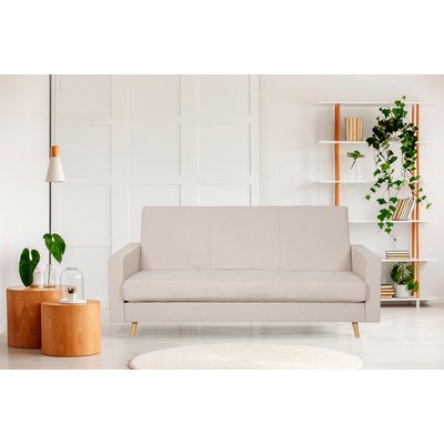 Canapé Clic Clac Premier Cru Beige, couchage directe 190 x 120 RELAXIMA