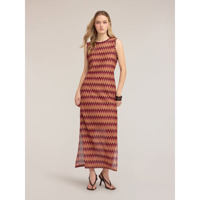 Robe longue motif chevron MOTIVI