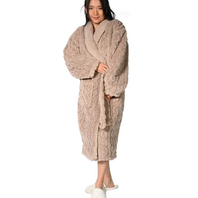 Robe de chambre femme polaire beige La Redoute