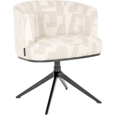 Chaise pivotante design  motif graphique pour salle à manger RECOLLECTION