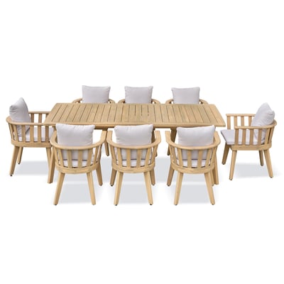 Ensemble repas de jardin 8 places LISO REMARQUABLE
