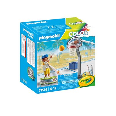 71516 Color - Joueur de basket avec panier PLAYMOBIL