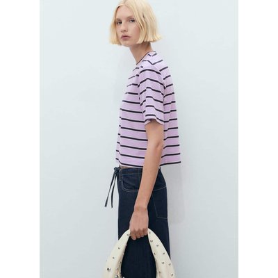 T-shirt oversize rayures MANGO