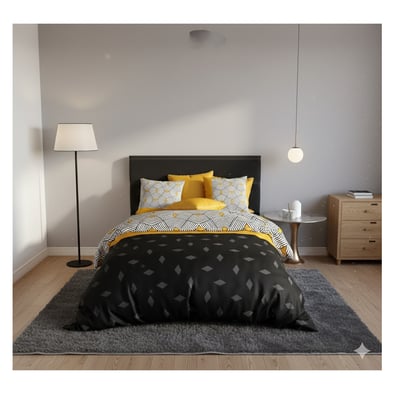 Housse couette + taie Geometrique faro EDEN