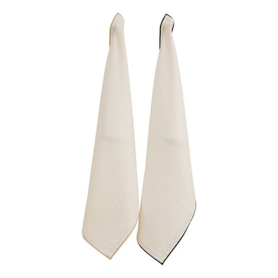 Lot de 2 torchons en coton WAFFLE ATMOSPHERA