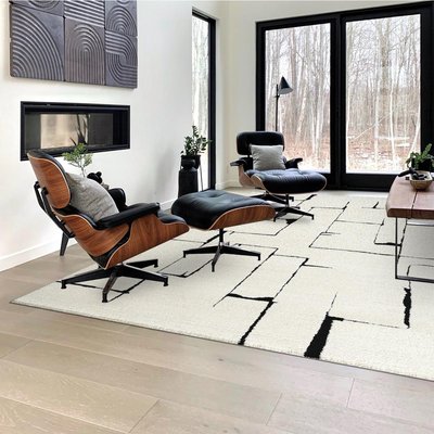 Tapis salon BRINKI Tapis soyeux en relief UN AMOUR DE TAPIS