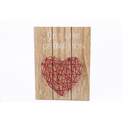 Tableau motif cœur - 20 x 15 cm HEART OF THE HOME