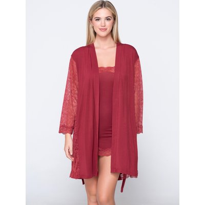 Kimono dentelle manches longues MICRO TOUCH LACE LUNA SPLENDIDA