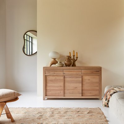 Buffet en chêne massif 150 cm LUCE TIKAMOON
