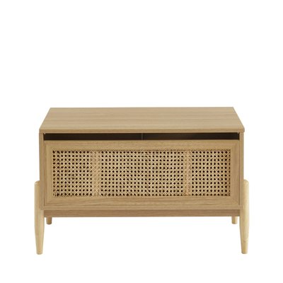 Coffre de rangement enfant en bois et cannage L74cm- LILOU DRAWER