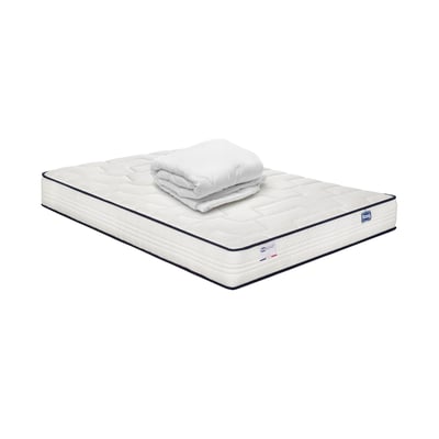 Matelas 160x200 ressorts ensachés, extra ferme H24 + couette - INTEMPOREL SIMMONS