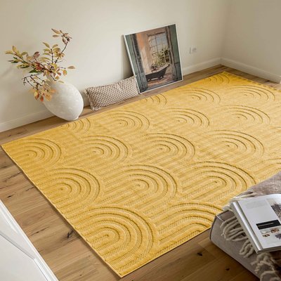 Tapis interieur exterieur à motif graphique SANTORINI NAZAR RUGS
