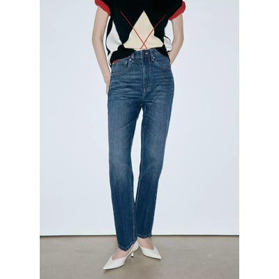 Jean droit taille haute MANGO