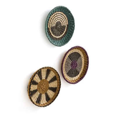 Lot de 3 décorations murales Ø28 cm, Onaga LA REDOUTE INTERIEURS