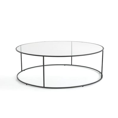 Ambrogia Round Glass & Metal Garden Coffee Table AM.PM