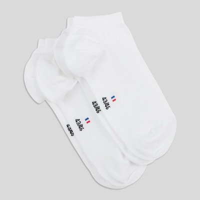 Lot de 2 paires de socquettes en coton Fabrication Française MONOPRIX
