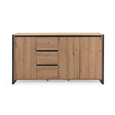 Buffet enfilade 160 cm, 3 portes 3 tiroirs ALVA PIER IMPORT