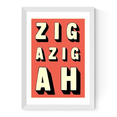 Zigazigah by Indie Prints Print EAST END PRINTS