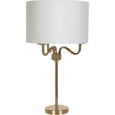 Lampe de table dorée élégante avec abat jour  raffiné RECOLLECTION