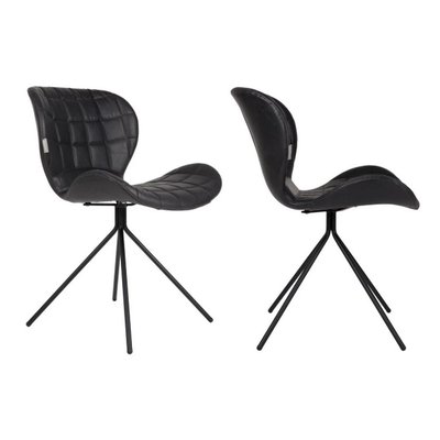 Lot de 2 chaises design en simili cuir - OMG ZUIVER