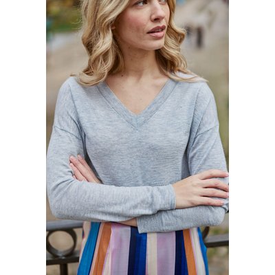Pull col V fine maille MELYA LA PETITE ETOILE