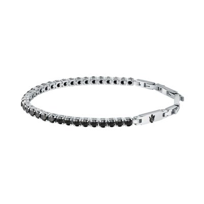 Bracelet en acier et oxyde de zirconium MASERATI
