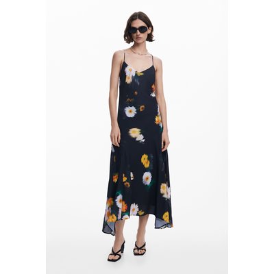 Desigual - Robe à bretelles en mousseline à fleurs DESIGUAL