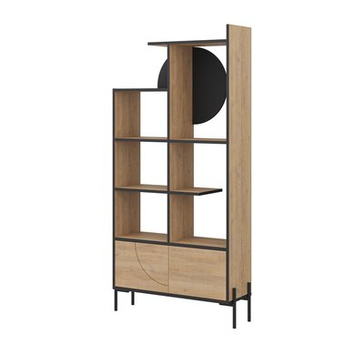 Bibliothèque 2 portes avec pieds en métal H180 cm - DUBAI CALICOSY