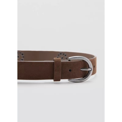 Ceinture en cuir à clous MANGO KIDS