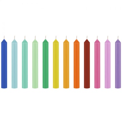 Lot de 12 bougies Candy REMEMBER