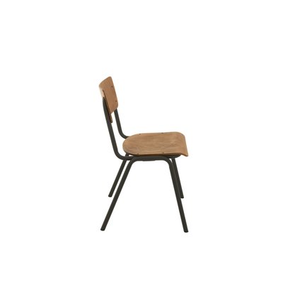 Chaise en bois et métal (lot de 2) - CHARLEMAGNE HELLIN, DEPUIS 1862