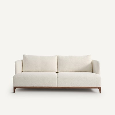 Kompaktsofa Jabote, Bouclé, Füsse nussbaumfarben AM.PM