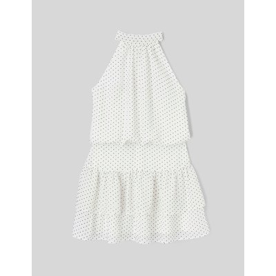Robe courte imprimée pois BZB