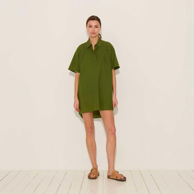 Robe chemise courte en voile de coton PETERSON BENSIMON