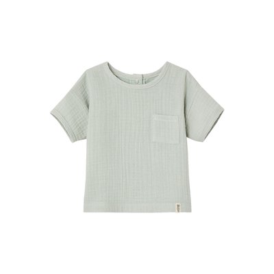 T-shirt bi-matière manches courtes VERTBAUDET