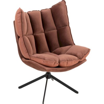 Chaise relax  rouille avec coussins sur structure métal RECOLLECTION